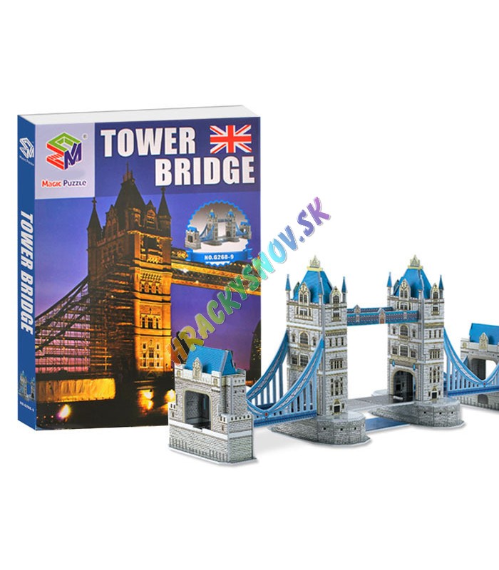 3D Puzzle Tower Bridge - padací most 41ks.