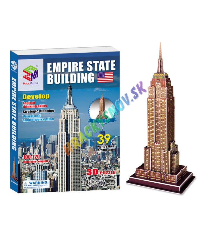 3D Puzlle Empire State USA 39ks.